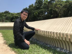 Architect of the Architectural Services Department (ArchSD), Mr LO Yee-cheung, Adrian, says the most prominent feature of the project is the curved ring-form bench which allows 360-degree stargazing. It means people can view the starry sky no matter which portion they sit on.