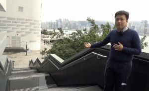 Architect of the ArchSD Mr Tony LAU says that the expanded HKMoA has created more entrances, including a flight of stairs connecting the Avenue of Stars, to enable visitors to access the museum from different directions.