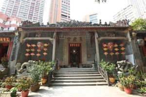 The Government declared the Yuk Hui Temple as a monument earlier. The temple, also known as the Pak Tai Temple, honours the Taoist deity Pak Tai. Photo shows the façade of the main building of the Yuk Hui Temple.