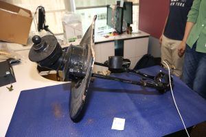 The Duddell Street Steps and Gas Lamps were damaged by a fallen wall-growing tree during the onslaught of super typhoon Mangkhut on Hong Kong in 2018. The cast-iron lamp post and gas lanterns were seriously damaged.