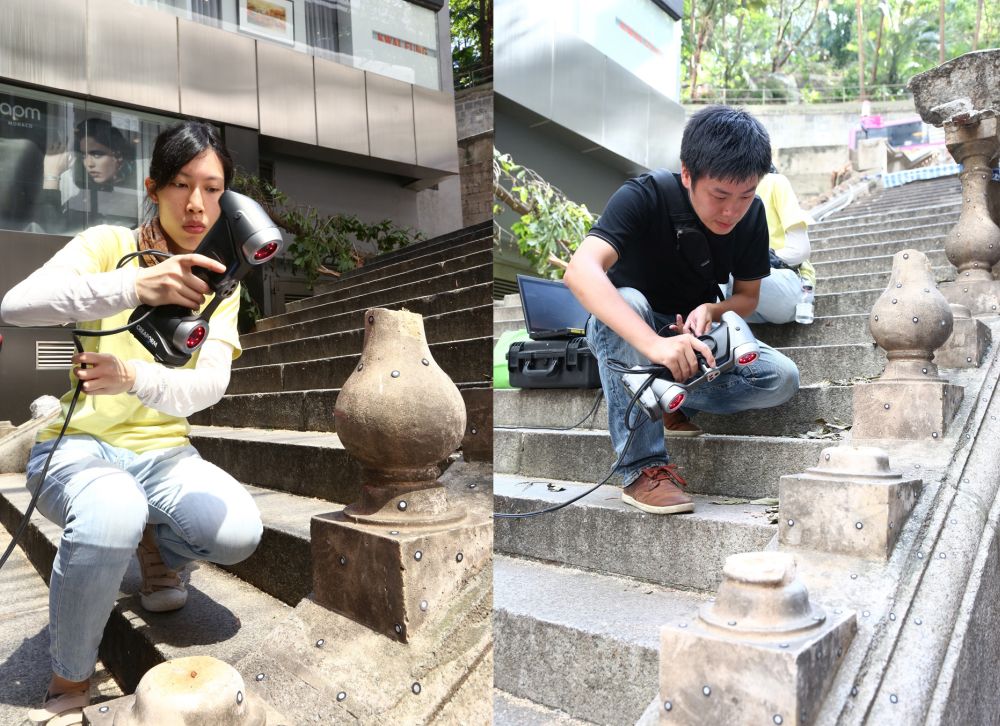 AMO colleagues recorded the damaged steps after the incident using 3-dimensional (3D) scanning. They also made 3D printout models of the stone fragments at a reduced scale and numbered them. This meant that the restoration team only had to follow the numbers in order to assemble the components on site, making the restoration more efficient and accurate, and the construction time a lot shorter.