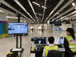 The EMSD has installed Smart Fever Screening Systems at areas with higher people flow such as boundary control points, airports and the Central Government Offices to make it more efficient to curb the epidemic.