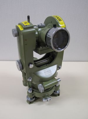 A “theodolite”, a land survey device of the 1960’s, cannot show the distance directly. The surveyor had to measure the angles and apply trigonometry to work it out.