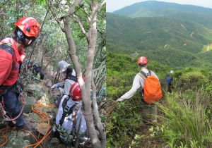 The landslide scars at the Sai Wan Road are very steep. Fortunately with the help of the Civil Aid Service, the team arrived at the scene for site investigations after taking a detour through 300 to 400 metres of rugged terrain. (Stock photo)