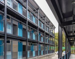 Pictured is the quarantine camps at the Sai Kung Outdoor Recreation Centre.