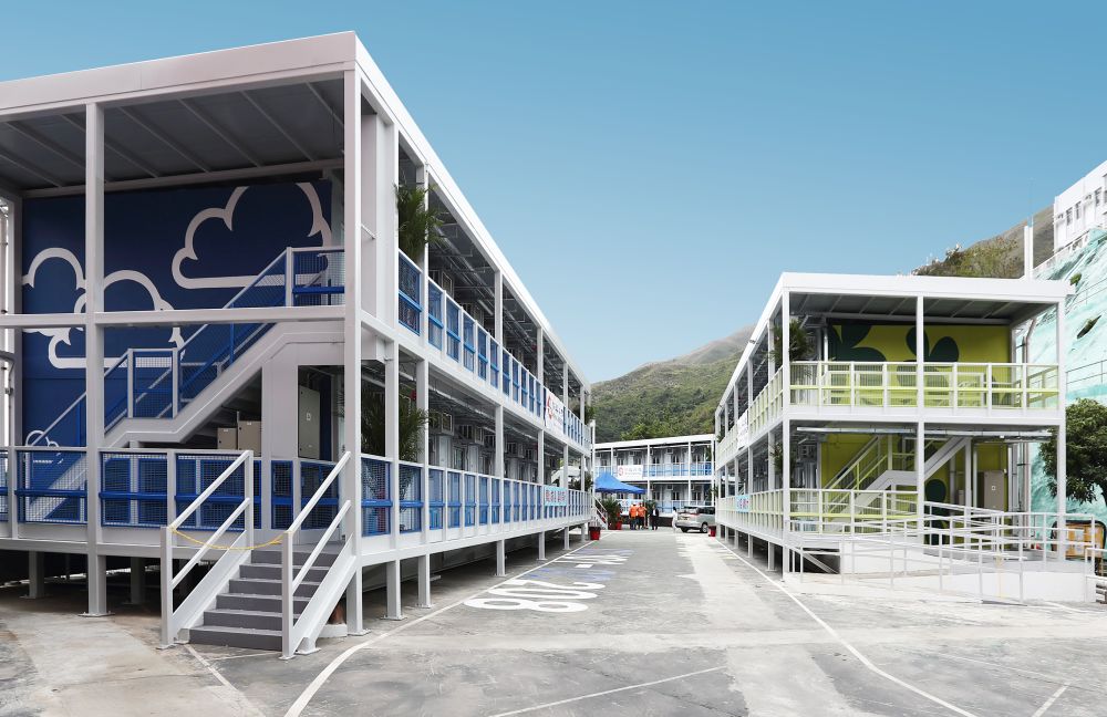 Pictured is the quarantine camps at the Junior Police Call Permanent Activity Centre in Pat Heung.