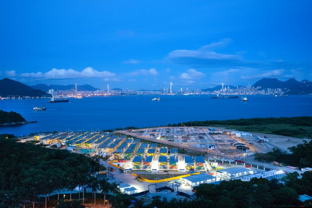 Pictured is the quarantine camps at Penny’s Bay (phase 1) that is recently completed.