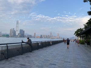 The newly-built promenades over the past three years include the Shek Tong Tsui to Wan Chai section and the North Point Pier harbourfront areas on Hong Kong Island, and those in the West Kowloon Cultural District, Tsim Sha Tsui and Tsuen Wan waterfront. Pictured is a part of the promenade that stretches from Shek Tong Tsui to the Wan Chai harbourfront.