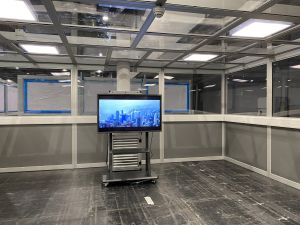 In the community treatment facility, each negative pressure enclosed cubicle will have a maximum of four beds.