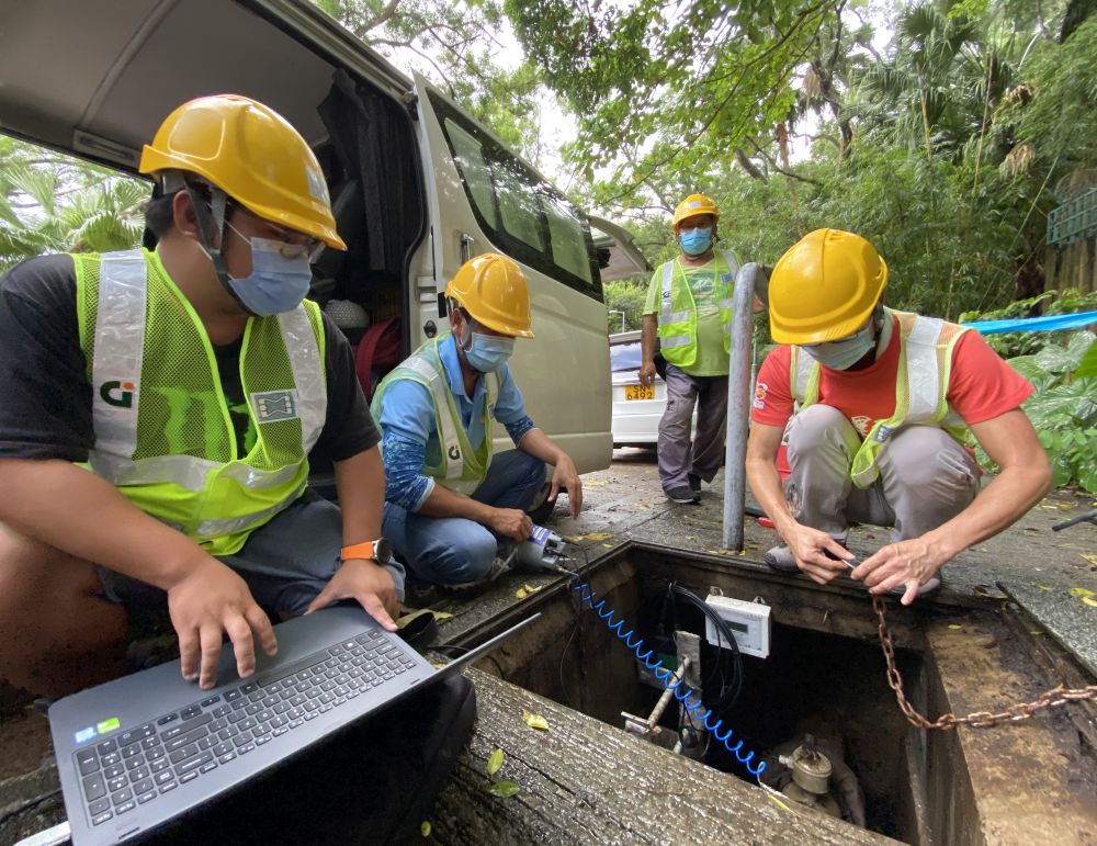 The water flow and pressure data as well as other data collected by the WIN is analysed for monitoring of water loss of the water distribution network.