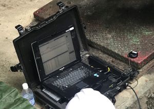 In line with the development of WIN, the WSD will introduce more advanced water mains leakage detection technologies, such as the spherical floating equipment with a built-in leakage detection device shown in the picture, which is able to locate leaks inside water mains.