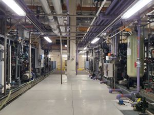 The project team adopts the Building Information Modelling (BIM) technology to simulate the alignment of the new water mains and arrange the construction sequences in advance so as to carry out the expansion works without affecting the current operation of the WTW. The BIM technology shows the complex components inside the WTW in 3D format.