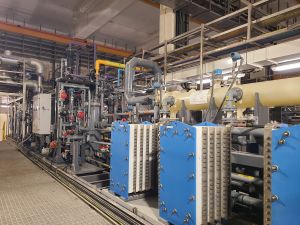 In the expansion of the Tai Po WTW, an on-site chlorine generation facility has been specially incorporated in the plant to generate the amount of chlorine on demand for immediate chlorination of the treated water to produce the residual chlorine. This will eliminate the risk of chlorine leakage during transportation and storage of imported liquid chlorine.