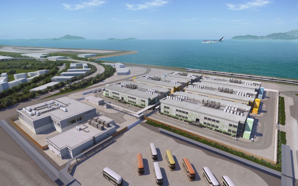 The two-storey temporary hospital next to the AWE includes six ward buildings and an ambulatory block. Pictured is the artist’s impression of the temporary hospital.