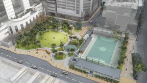EKEO has just commenced the works for the revitalisation of Tsui Ping River and improvement of Lam Wah Street Playground. Pictured is an artist’s impression of the Lam Wah Street Playground upon completion of the works.