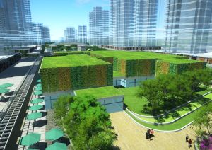 Kwu Tung (KTU) Station on the Lok Ma Chau Spur Line of the East Rail Line (ERL) will be built in Phase 1 of the NOL to serve the transport need of the Kwu Tung North (KTN) New Development Area (NDA). Pictured is the artist’s impression of the KTU Station.