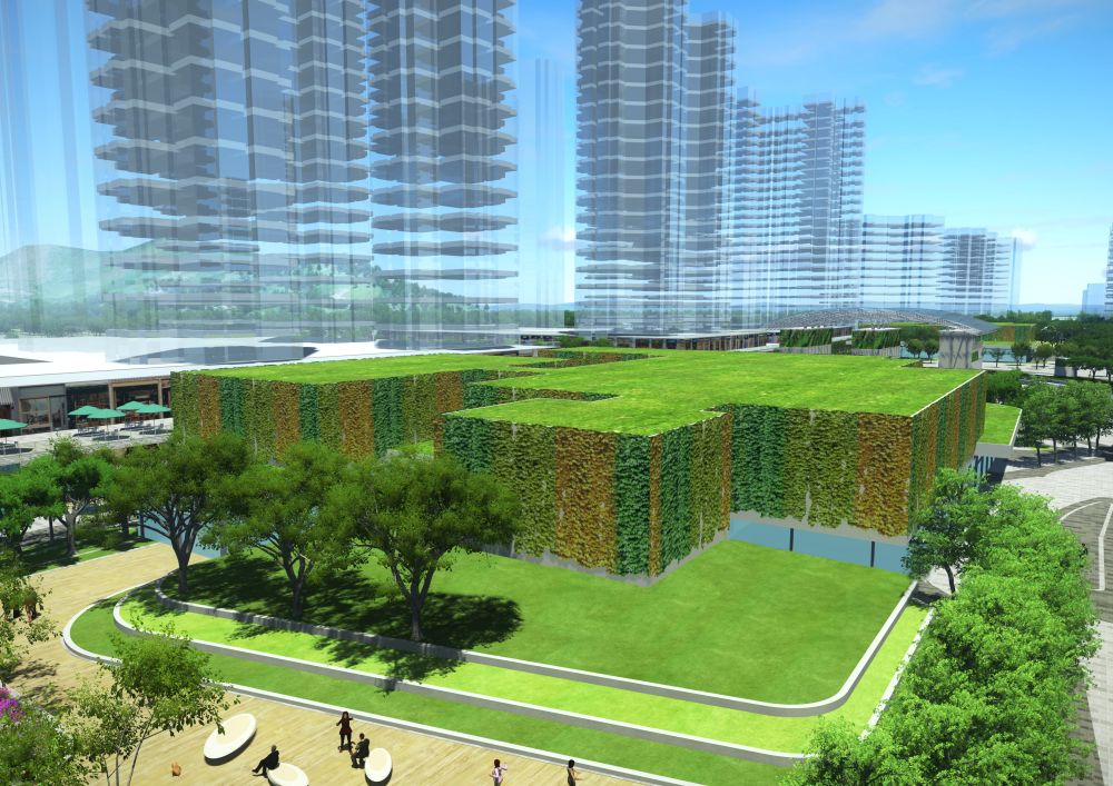 Kwu Tung (KTU) Station on the Lok Ma Chau Spur Line of the East Rail Line (ERL) will be built in Phase 1 of the NOL to serve the transport need of the Kwu Tung North (KTN) New Development Area (NDA). Pictured is the artist’s impression of the KTU Station.