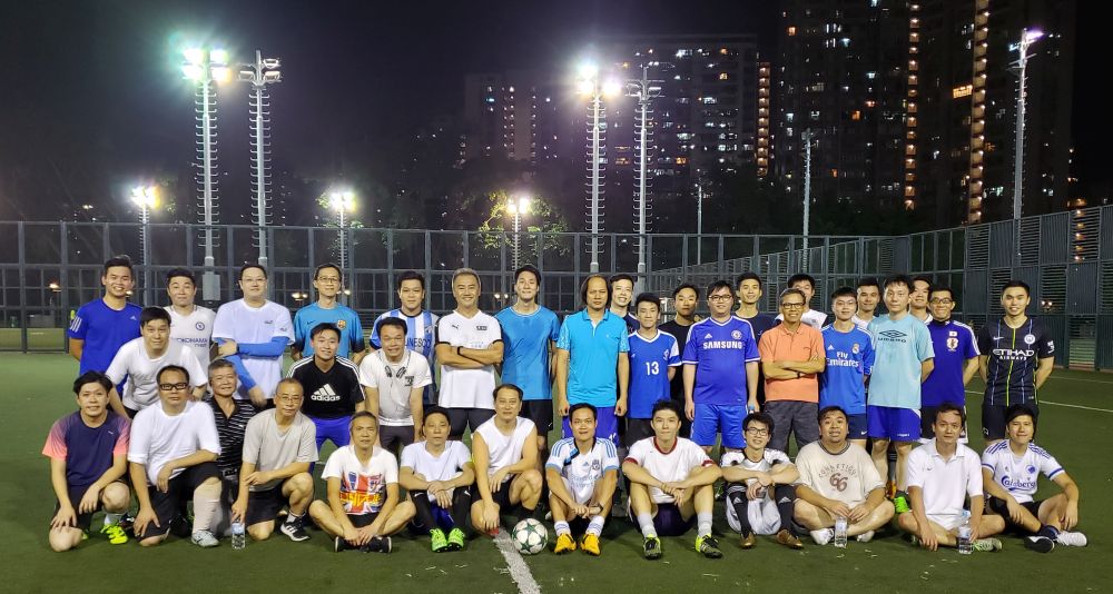 Taking football as an analogy, Raymond encourages colleagues to enhance co-operation and complement each other at work.