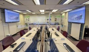 The Drainage Services Department (DSD) has set up the BiM@D Technology and Training Centre equipped with a Cave Automatic Virtual Environment (CAVE) system. The system, together with BIM technology, can present project design and construction site environment in a 3-D format, taking users virtually to the site.