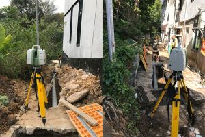 In order to acquire data required by Point Cloud technology, colleagues from the Survey Section will carry out 3-D laser scanning and photogrammetric surveying at the construction site.