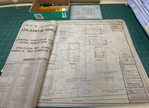 Pictured is a hand-drawn plan by the DSD in 1988.