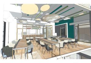 An artist’s impression shows that the second floor will provide a venue for educational and taster workshops, and a series of culture courses..