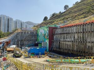 The relocation project will be taken forward in three stages. Stage 1 works mainly include site formation works at the cavern portal area and main access tunnel construction.