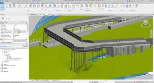 The project team has adopted various new technologies, such as Building Information Modelling (BIM) and Design for Manufacture and Assembly (DfMA), to facilitate the construction of a temporary flyover to enhance construction efficiency.