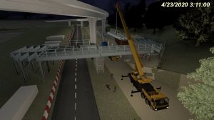 BIM technology can present the works design and site environment in a three-dimensional (3-D) format, enabling the project team to grasp the details accurately and conduct simulated exercises to improve the construction programme and the temporary road closure arrangement.