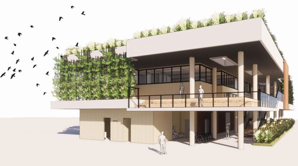 An artist’s impression of the visitor centre near the Long Valley Nature Park.