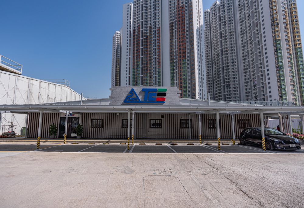 The Tung Chung East reclamation project has adopted over 30 innovative technologies in various aspects. Pictured above is the Innovation Hub of the Tung Chung East reclamation works (InnoTCE).