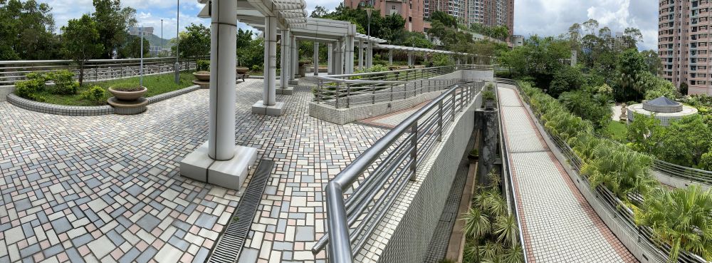 Pictured is the site next to Lai King Building for the construction of the new extension block.