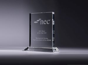 The DEVB has received the Client of the Year award from the NEC Users' Group.