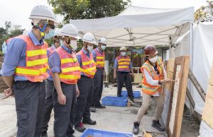 Apart from designing colour schemes for buildings or facilities and vetting and approving samples, Jillian’s main duty is to guide contractors how to work on site.