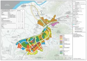 Pictured is the STLMC DN, covering a total area of about 320 hectares (including over 80 hectares of brownfield sites).