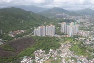 Pictured is the public housing development project at Queen’s Hill in the NTN New Town.