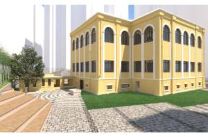 An artist’s impression of the theatre education centre to be converted from the Ex-Portuguese Community School (Escola Camões).