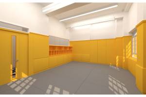 An artist’s impression of the theatre education centre to be converted from the Ex-Portuguese Community School (Escola Camões).