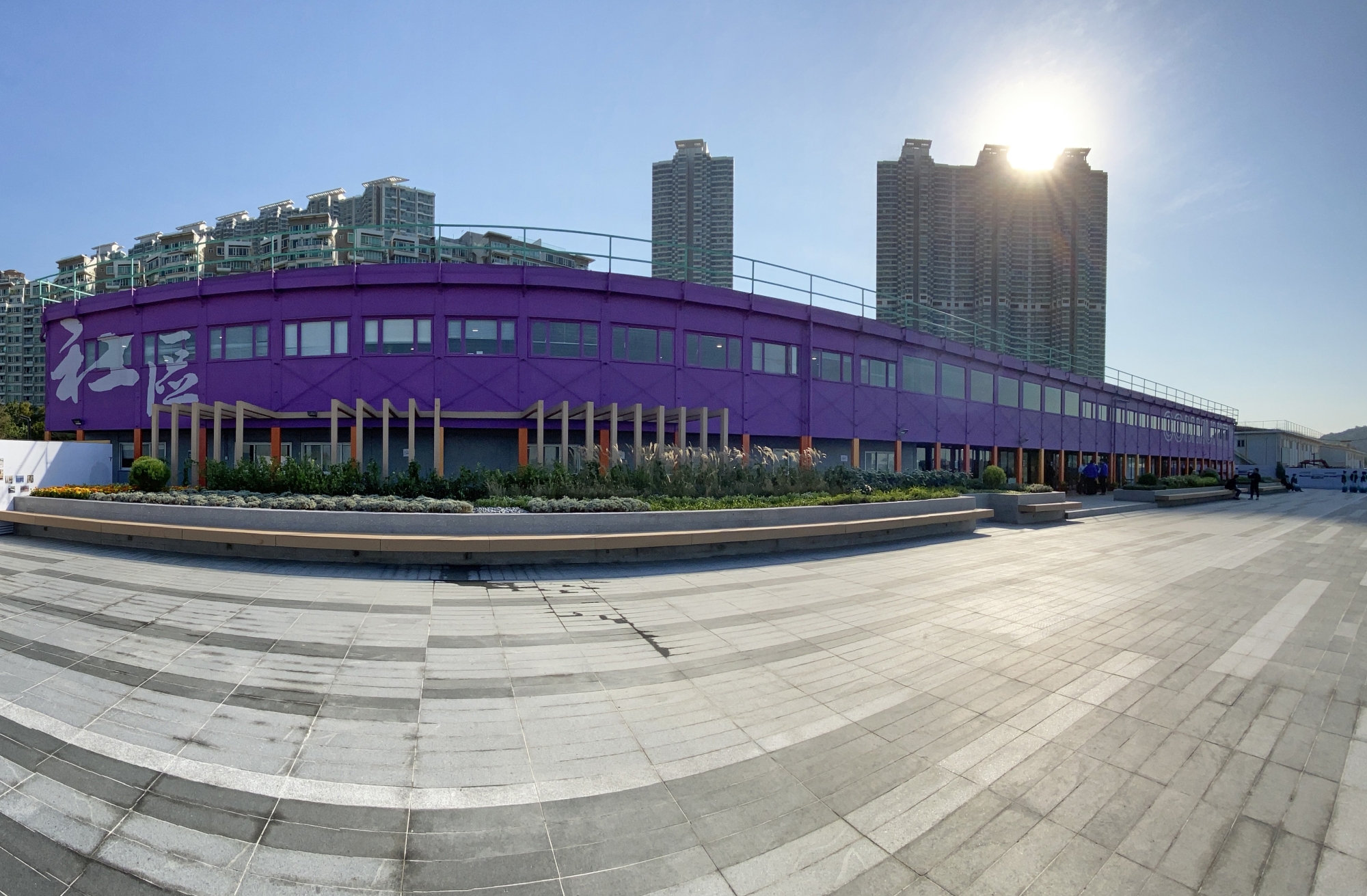 The Tung Chung East Promenade first phase improvement works are conducted outside the CLC.