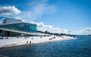 Pictured is the waterfront in Oslo.