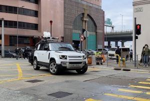 The survey vehicle used for production of the 3D Digital Map is installed with a Vehicle-based Mobile Mapping System capable of capturing street views and collecting data such as locations, heights and exterior features of buildings. 