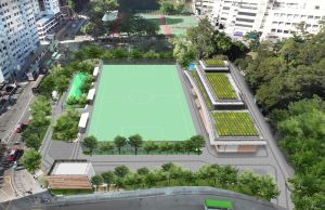 Upon the completion of the Sau Nga Road Stormwater Storage Scheme, the in-situ reprovisioning of a playground above the stormwater storage tank with additional greening space will be carried out. Picture is an artist’s impression of it upon the completion of the scheme.