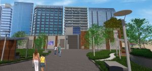 The underground stormwater storage tank beneath the Urban Council Centenary Garden will have two levels, with the lower level for stormwater storage, and the upper one near the surface for accommodating electrical and mechanical facilities, in order to reduce the above-ground space to be occupied. Picture shows an artist’s impression of the in-situ reprovisioned garden after completion of the stormwater storage tank.