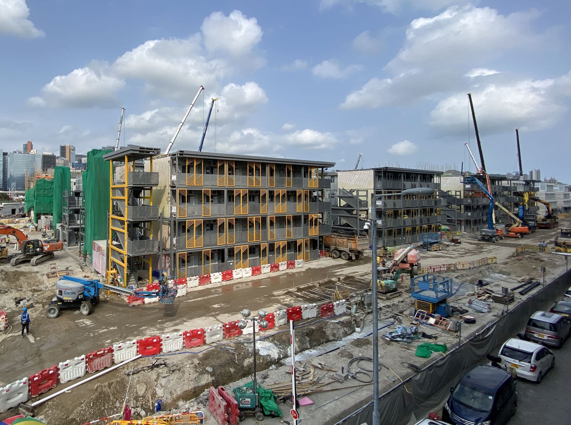Some of the facilities at Kai Tak have now been built up to the fourth floor.