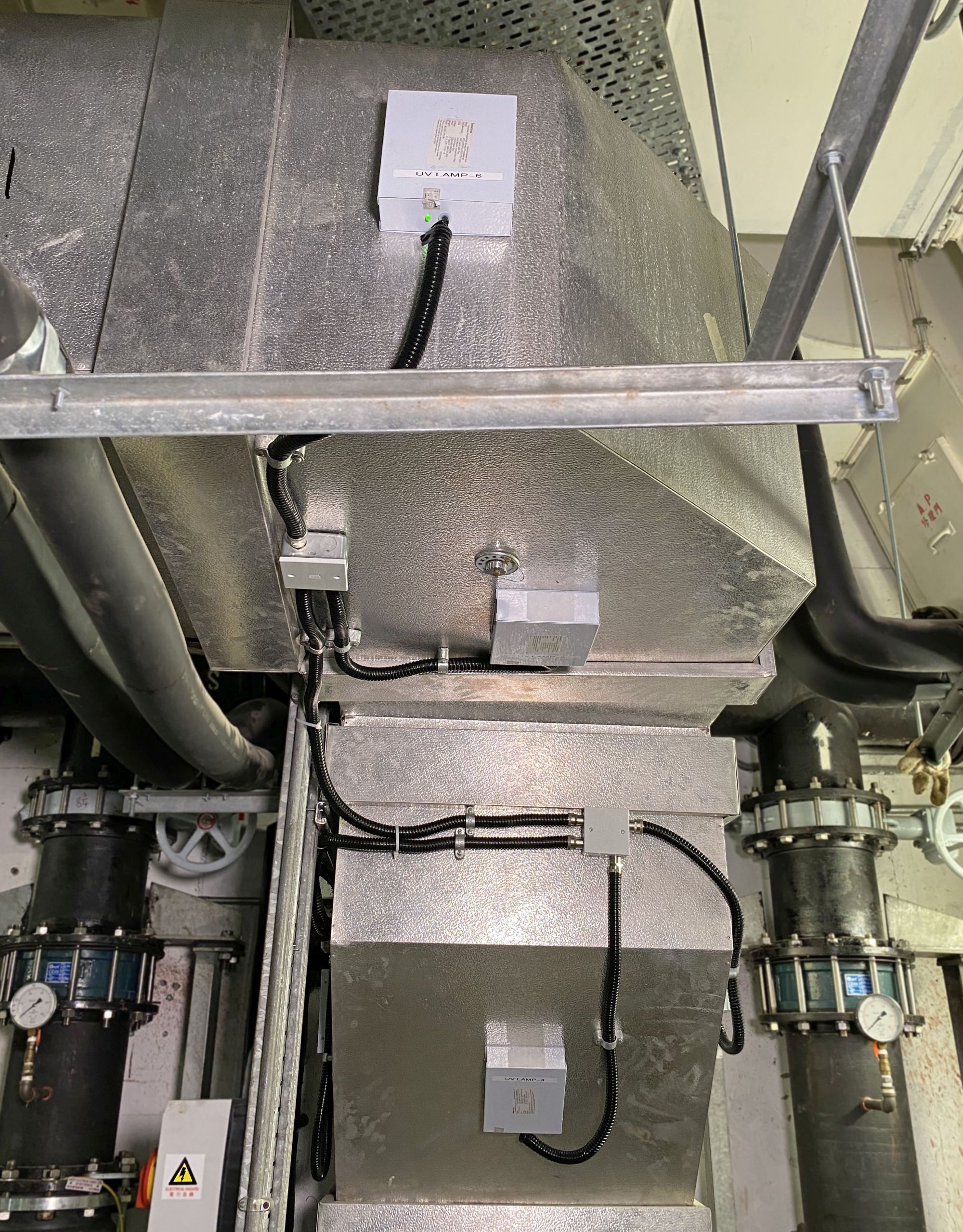 The exhaust outlets in the isolation facility has been enhanced with Ultraviolet-C (UV-C) air purification technology to have the air disinfected prior to release.