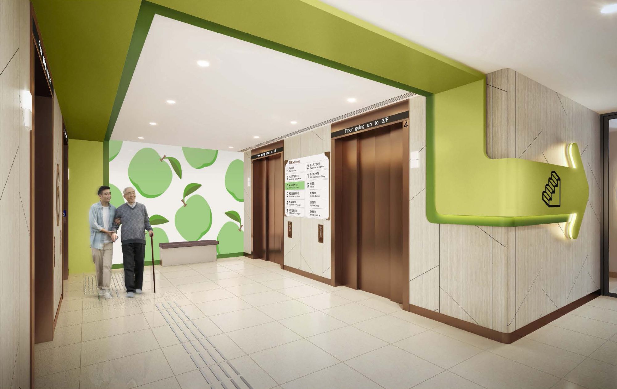 Pictured are the artist’s impressions of some of the lobbies of the Complex.