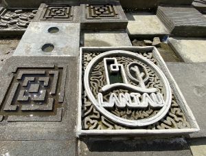 Pictured are the bio-blocks in the trial eco-shoreline in Tung Chung.