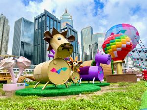 Some of the installations at the HarbourChill are made from recycled materials such as tyres, oil barrels and plastic bottles with the hope that members of the public would learn about the benefits of recycling during their visits.