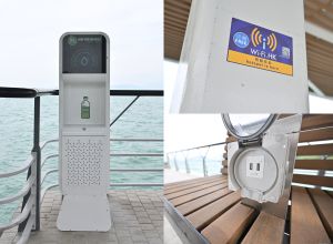 Many additional ancillary facilities are provided at the new pier, such as Wi-Fi, water dispensers, charging facilities.