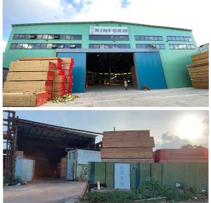 The wood supply company affected by the Kwu Tung North New Development Area development has been moved to the new site. The picture above shows the new warehouse of the company; the picture below shows the old warehouse.